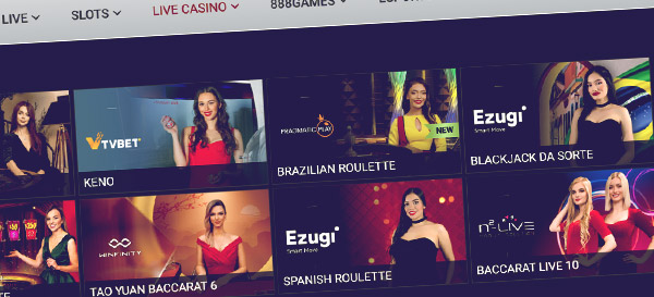 Online casino with live dealers. 