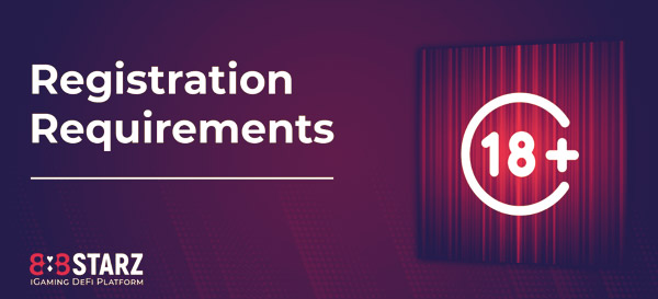 Registration requirements for casino players. 